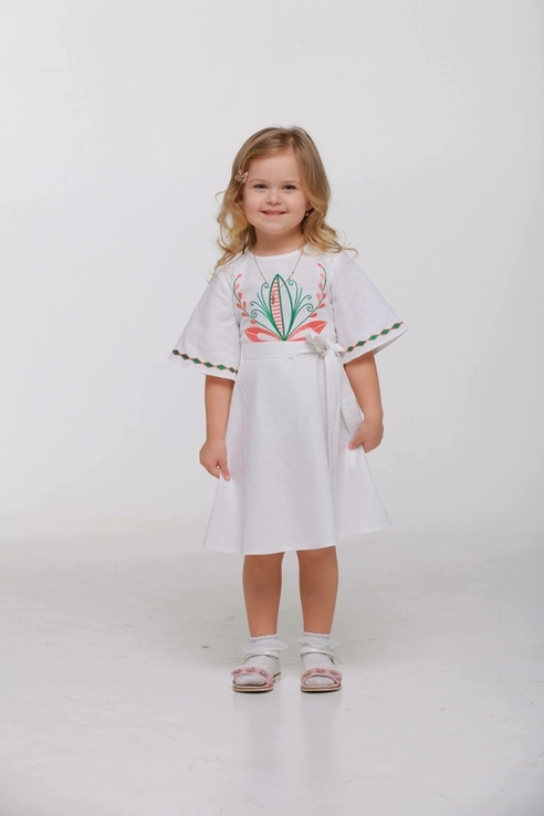 Дитяча сукня вишиванка Пробудження біла, фото №3