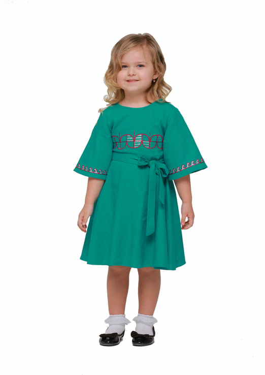 Дитяча сукня вишиванка Веснянка морська хвиля, numer zdjęcia 3