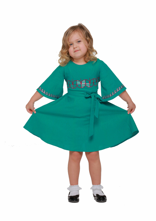 Дитяча сукня вишиванка Веснянка морська хвиля, фото №4
