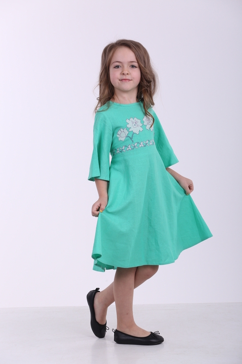 Дитяча сукня вишиванка "Невісточка" м'ята, photo number 3