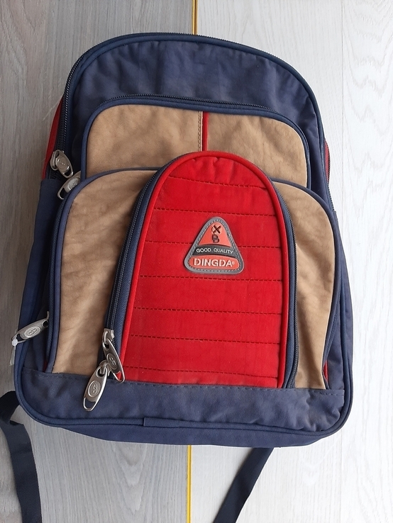 Крепкий подростковый рюкзак (сине-красный), фото №2