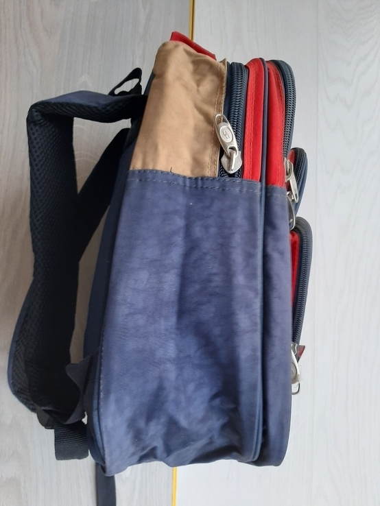 Крепкий подростковый рюкзак (сине-красный), photo number 4