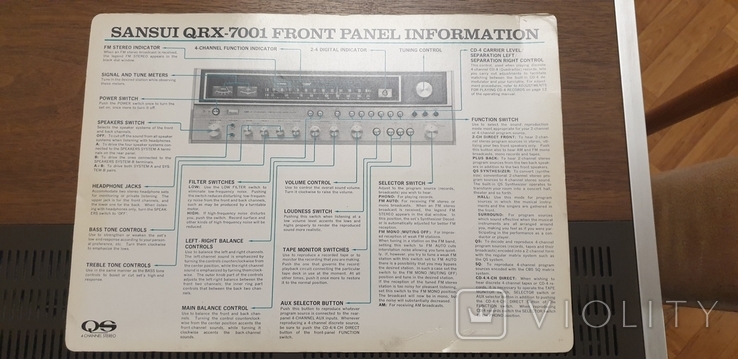 Усилитель Sansui QRX 7001, фото №6