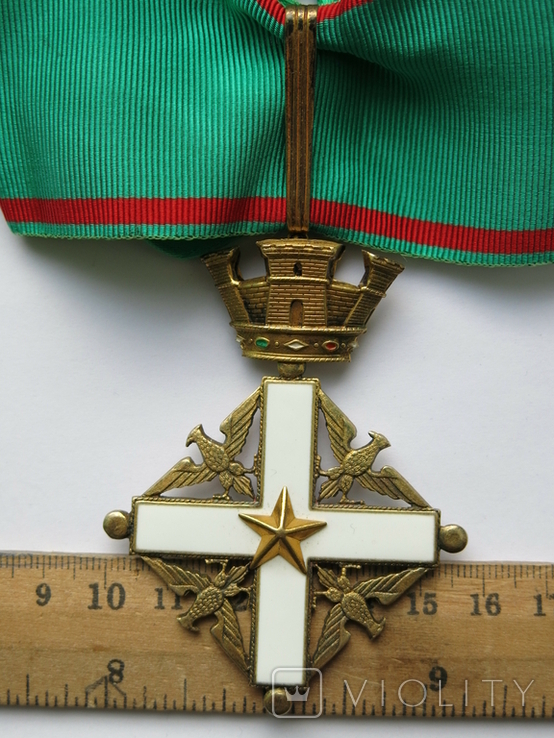 Крест Командор Орден За заслуги перед Итальянской Республикой Знак 3 степ. Италия, numer zdjęcia 10
