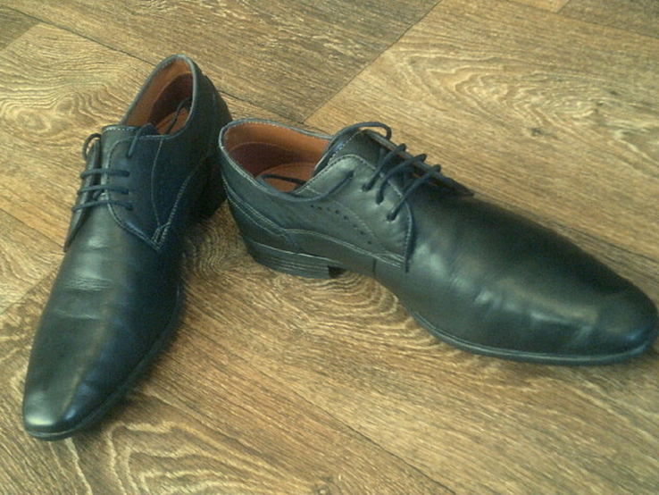 Daniel hechter (paris) - кожаные стильные туфли разм.43, photo number 12