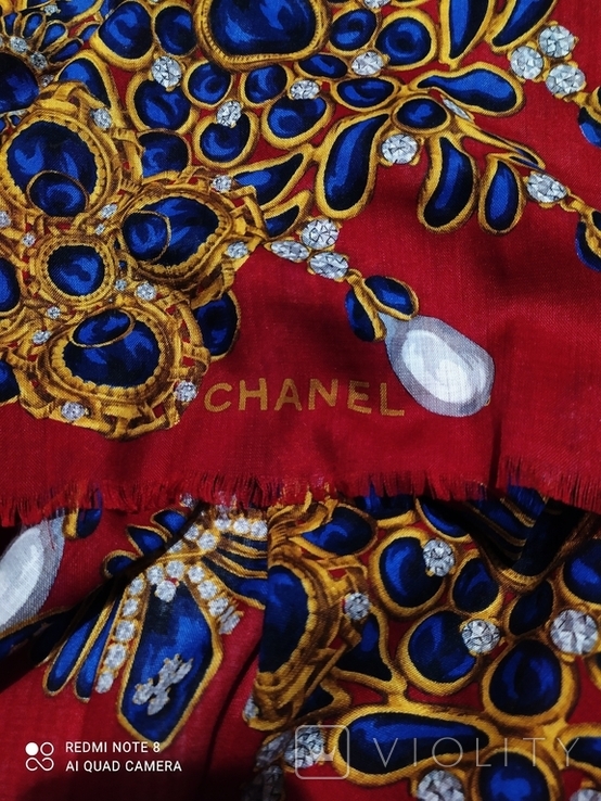 Новый шерстяной платок-шаль CHANEL, Италия, фото №2