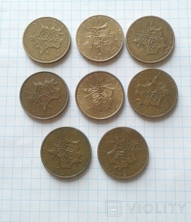 Франция 10 франков - 8 штук ( без повторов ), фото №2