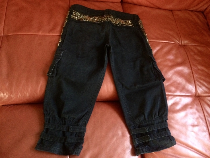 Стильные брюки Calliope, вышивка, бисер, р.S, фото №5