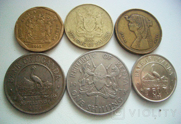 Монеты стран Африки, 6 штук, фото №2