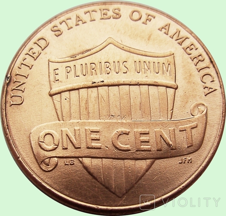 66.USA 1 cent, 2017 Lincoln Cent.Mondvor marka: "P" - Filadelfia, numer zdjęcia 3