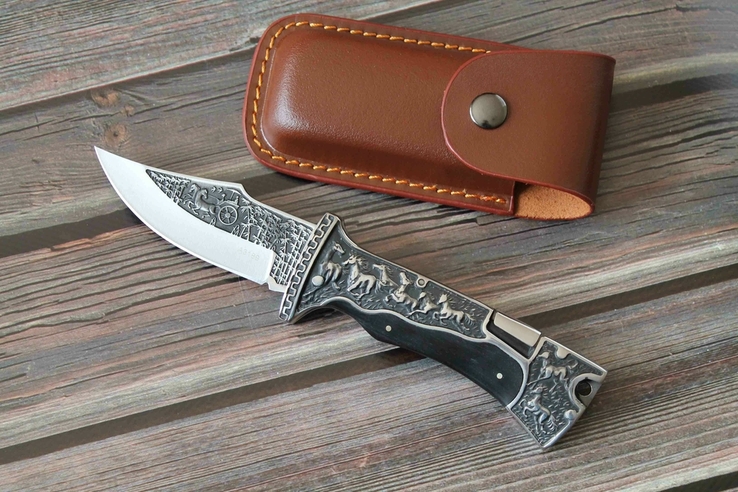 Охотничий складной нож hunter-23, фото №2