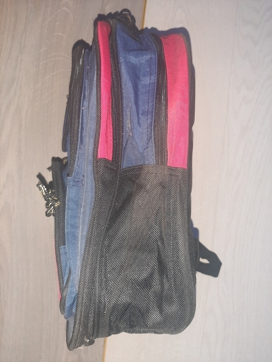Крепкий подростковый рюкзак для мальчика (красный), фото №6
