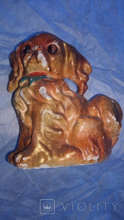 Гипсовая копилка в форме собачки, фото №4