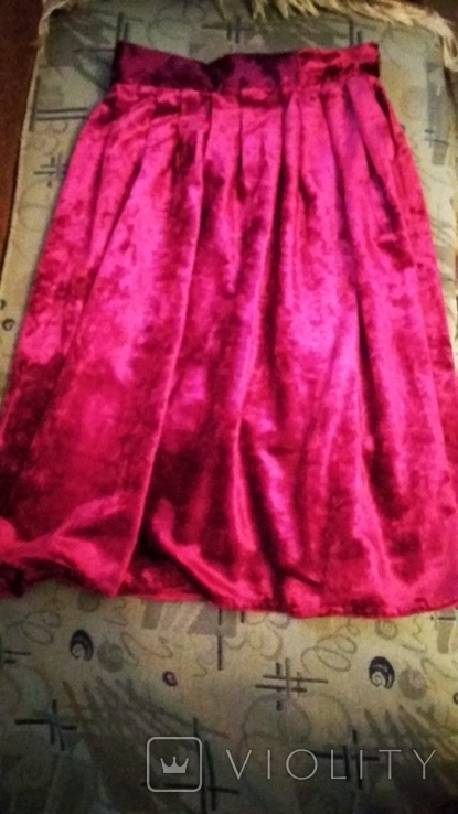 Старинная бархотная юбка