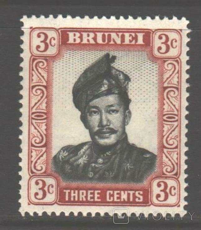 Брит. колонии. Бруней. 1952. Султан, 3 ц. *.