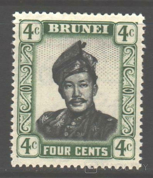 Брит. колонии. Бруней. 1952. Султан, 4 ц. *.