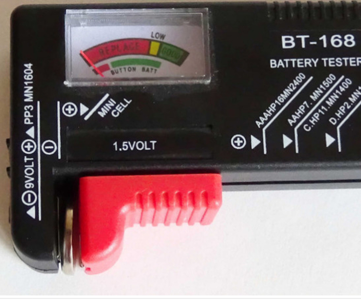 Тестер батареек и крон BT-168, numer zdjęcia 4