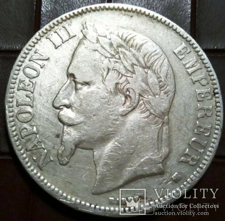  5 франків 1768 року ВВ. Стразбург . ФРАНЦІЯ -імперія/срібло/, фото №2