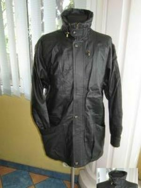 Большая утеплённая кожаная мужская куртка М. FLUES. Лот 179, фото №9