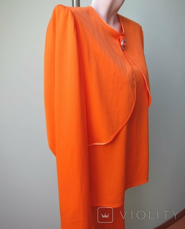 Костюм Фінляндія Trikotin Vintage Orange Розмір 50 з брошкою, фото №6