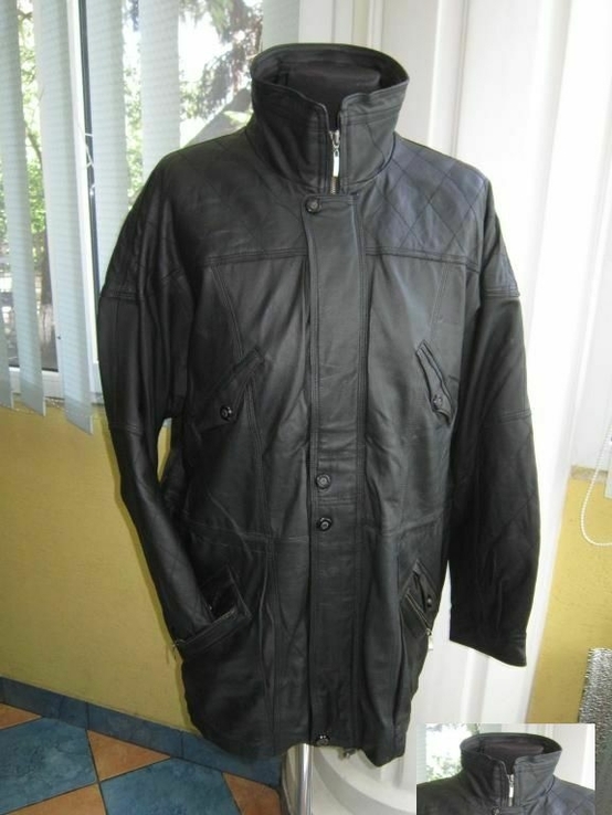 Кожаная мужская куртка C.A.N.D.A. (C&amp;A), Германия. Лот 181, фото №3
