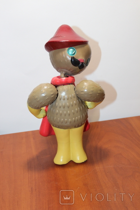 Кот в сапогах целлулоид 24 см игрушка кукла СССР, фото №3