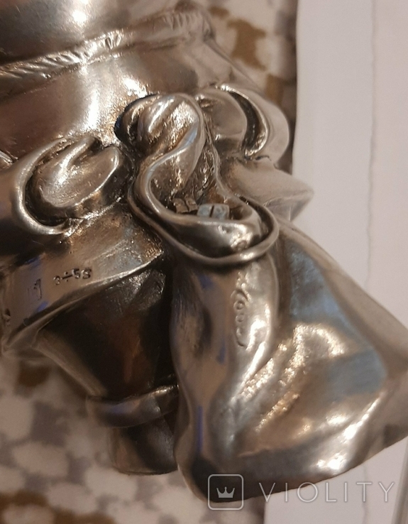 Статуэтка серебряная дед мороз, фото №4