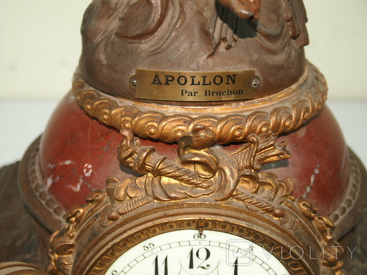 Часы интерьерные APOLLON Par Bruchon + 2 подсвечника Канделябр, фото №7