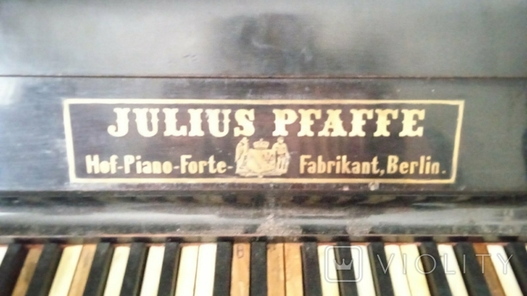 Німецьке піаніно Julius pfaffe 1876р., фото №3