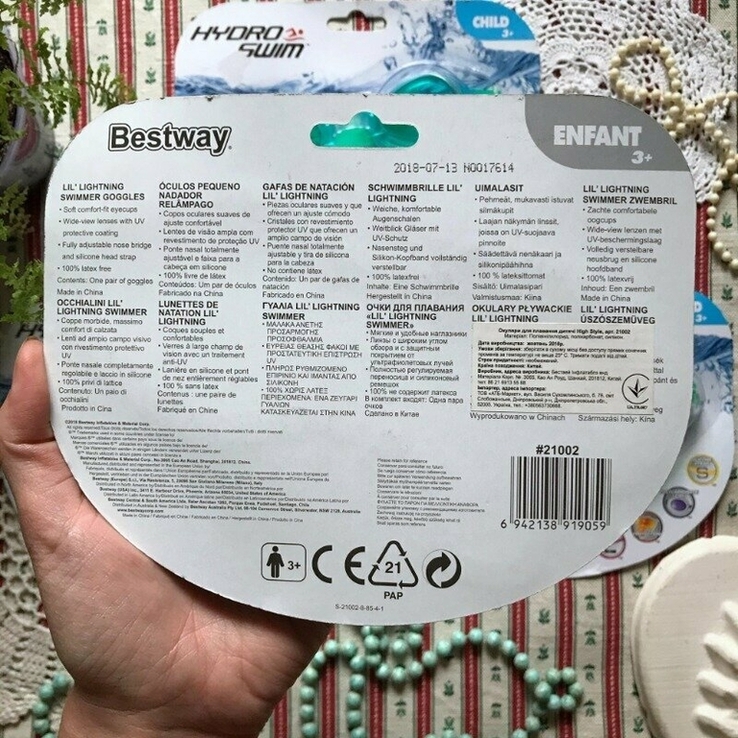 Новые детские очки для плавания Bestway, numer zdjęcia 5