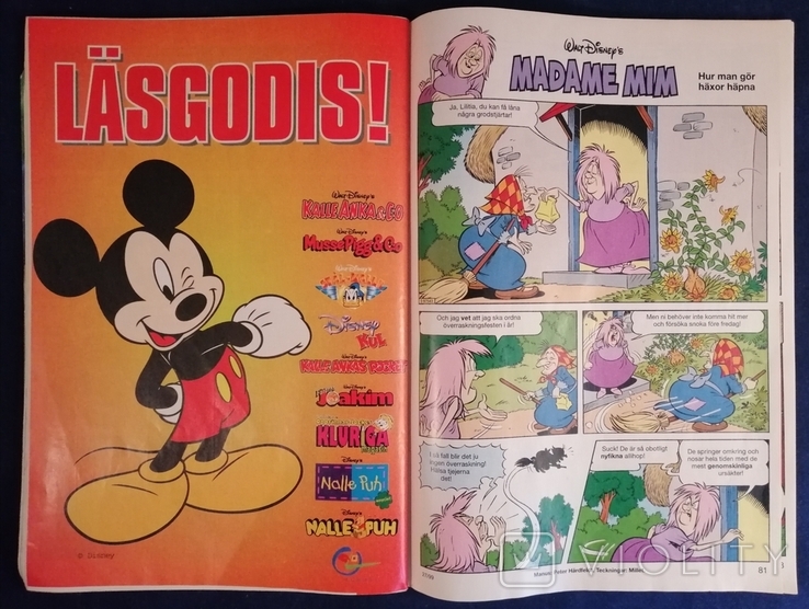 Comic book in Swedish. Walt Disney Stories 1999., photo number 7