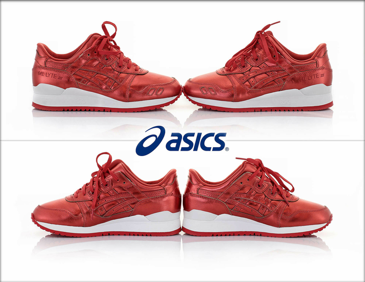 Кроссовки Asics Gel Lyte III Classic Red Metallic из США., фото №4