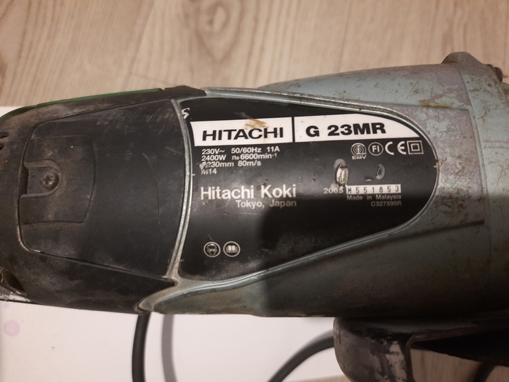 Болгарка hitachi g23mr, фото №3