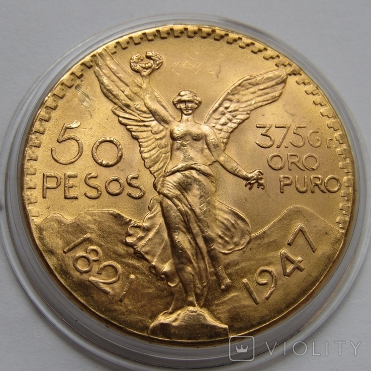 50 песо 1947 г. Мексика, фото №6