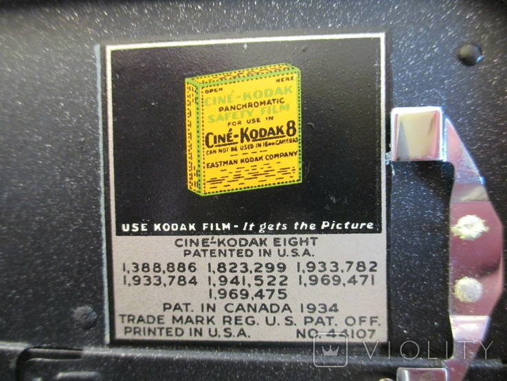 Кинокамера *КОDAK* 1934г. с плёнкой.Made in U.S.A., фото №8