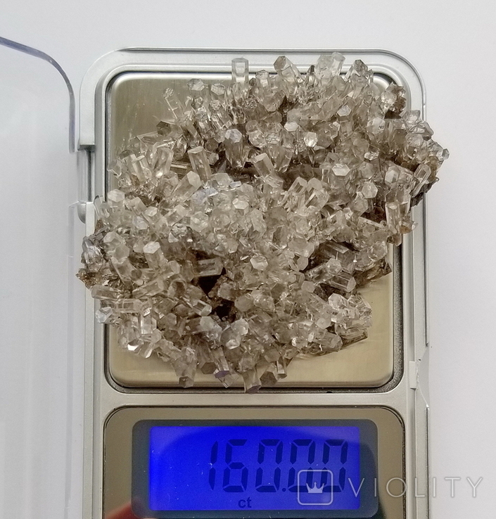 Друза кристалів стовпчастого кальцита, 160 карат, фото №3