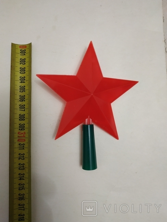 Елочные игрушки: звезда пластмассовая