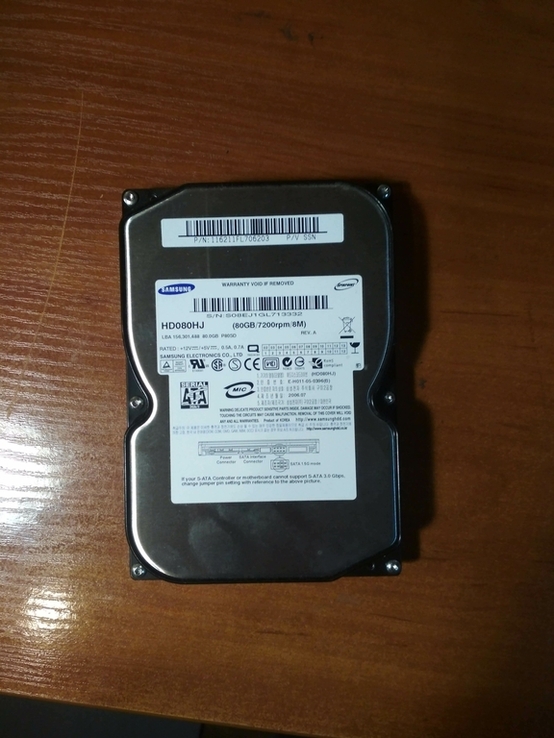 Винчестер Samsung HD080HJ 80GB, фото №2