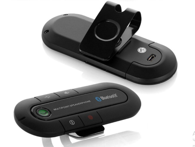 Автомобильный беспроводной динамик-громкоговоритель Bluetooth Hands Free kit (спикерфон), фото №7