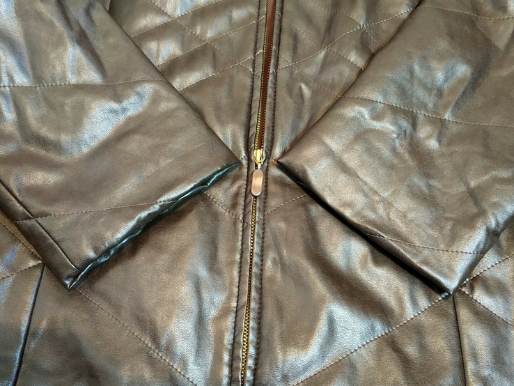 Куртка утепленная DELMOD Германия эко кожа p-p 46(прибл. XXL-XXXL)(состояние!), фото №8