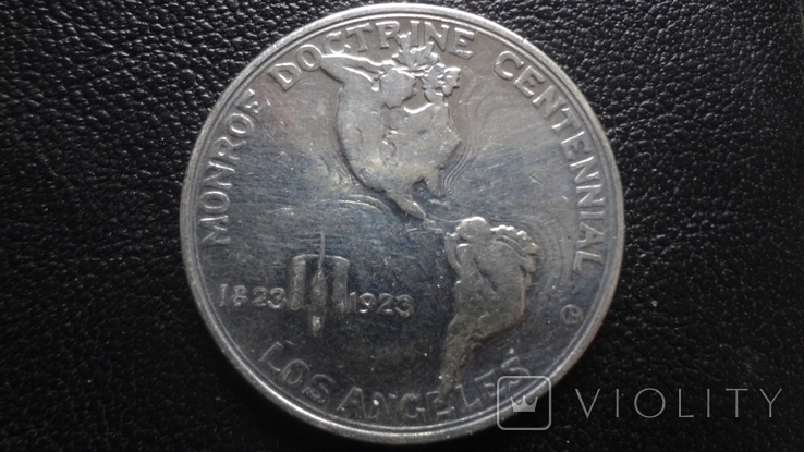 50 центов 1923 США Лос-Анджелес Монро серебро (G.4.1), фото №2