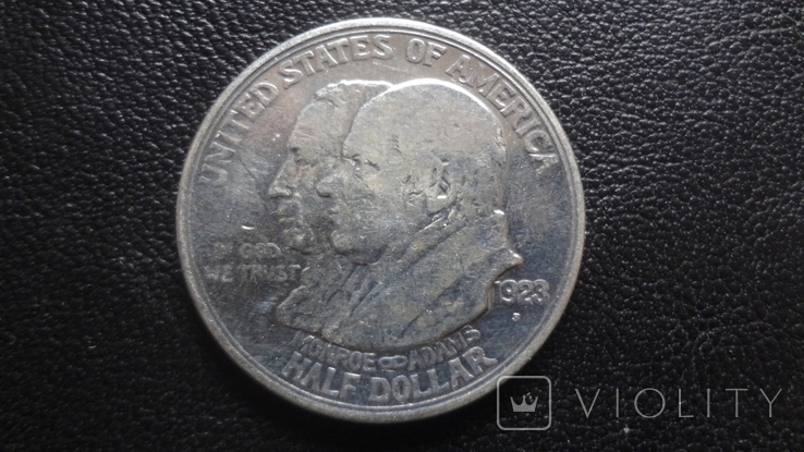 50 центов 1923 США Лос-Анджелес Монро серебро (G.4.1), фото №4