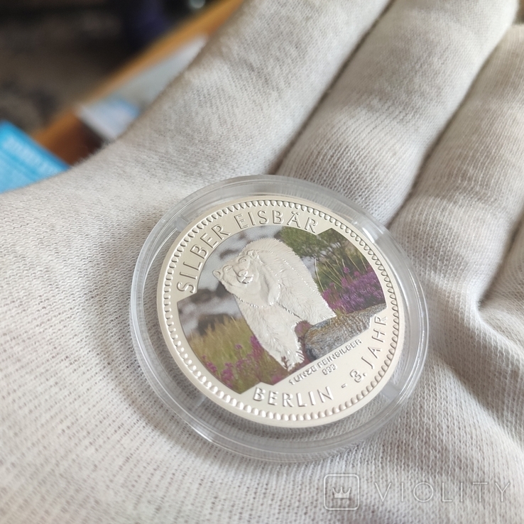 1 oz.Silver Polar Bear.2019.Limited edition: 1000 pcs., photo number 3