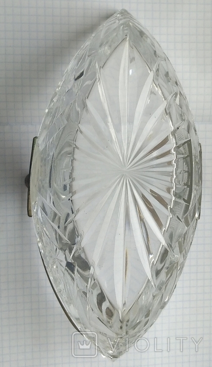 Большая конфетница серебро + хрусталь периода СССР., фото №4