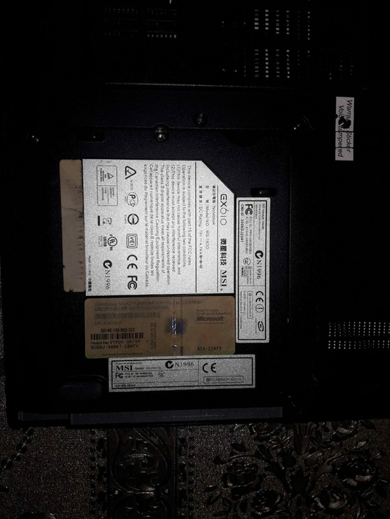 Ноутбук MSI (model: MS - 6837D) под ремонт, фото №5