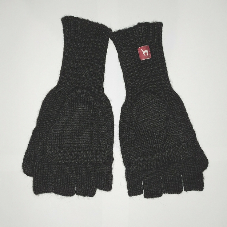 Стильные новые перчатки-рукавици из чистой шерсти альпаки, Перу, р. М, фото №6