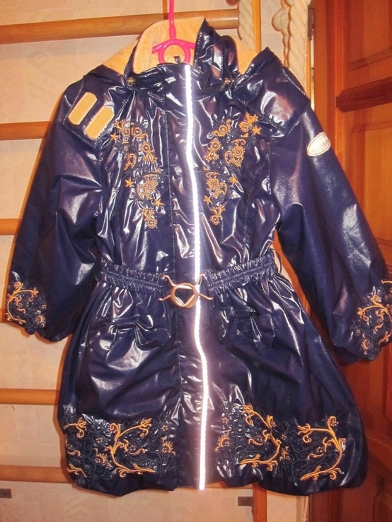 Пальто девочке демисезонное р.110см HUPPA, фото №2