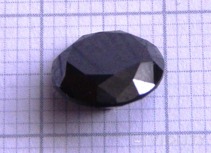 Чёрный Муассанит (чёрный бриллиант) 2.52 карат, фото №5