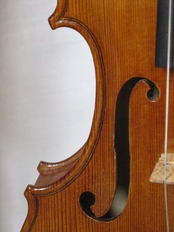 Скрипка целая 2006г мастера Багинского Украина, фото №4