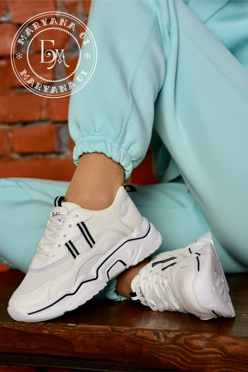 Новинка крутые женские кроссовки / белые 39 размер, фото №9
